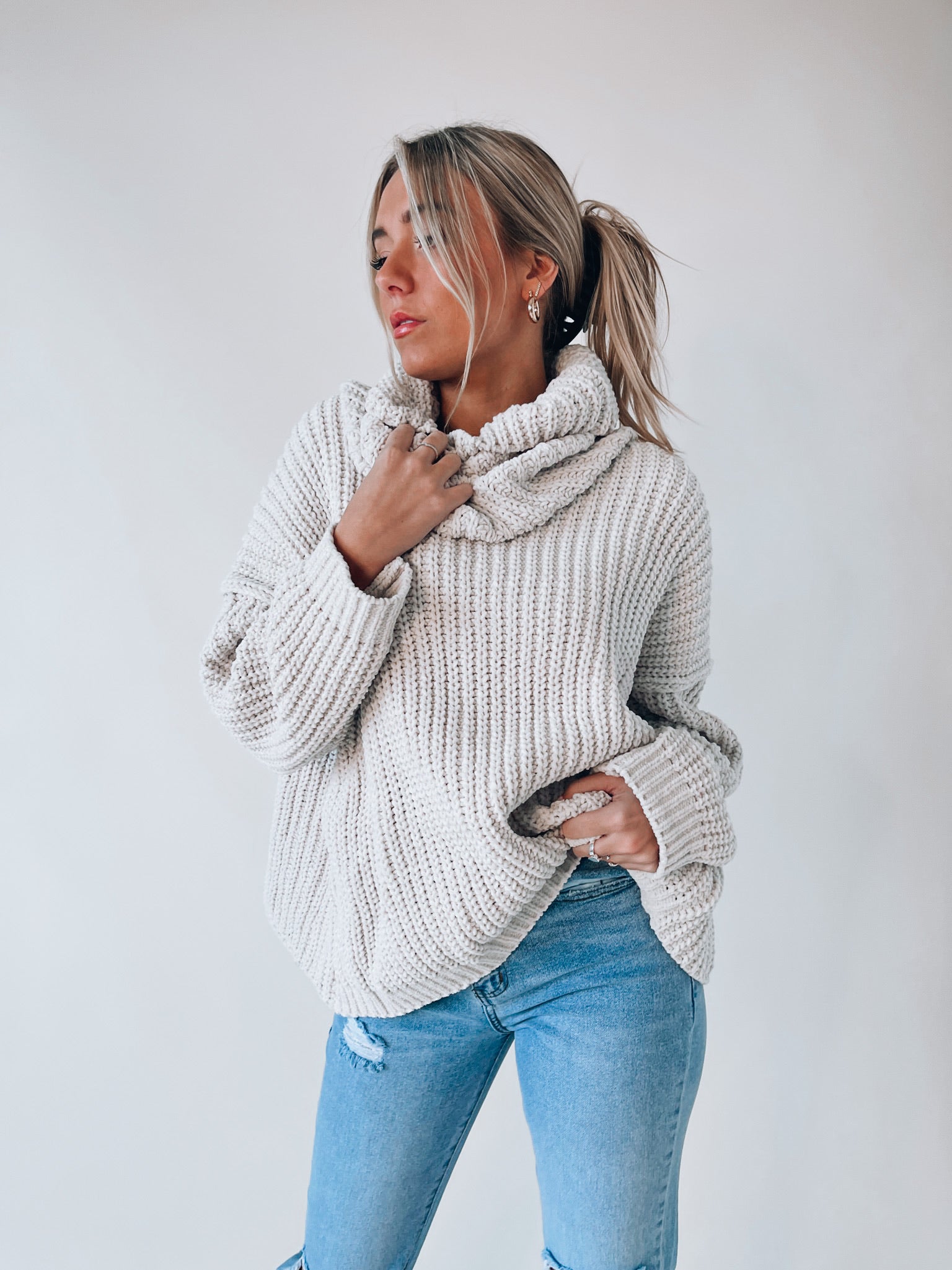 Vail Open Back Sweater