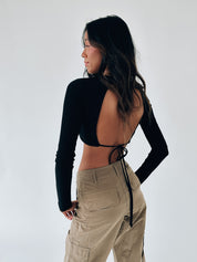 Kairi Open Back Crop Top