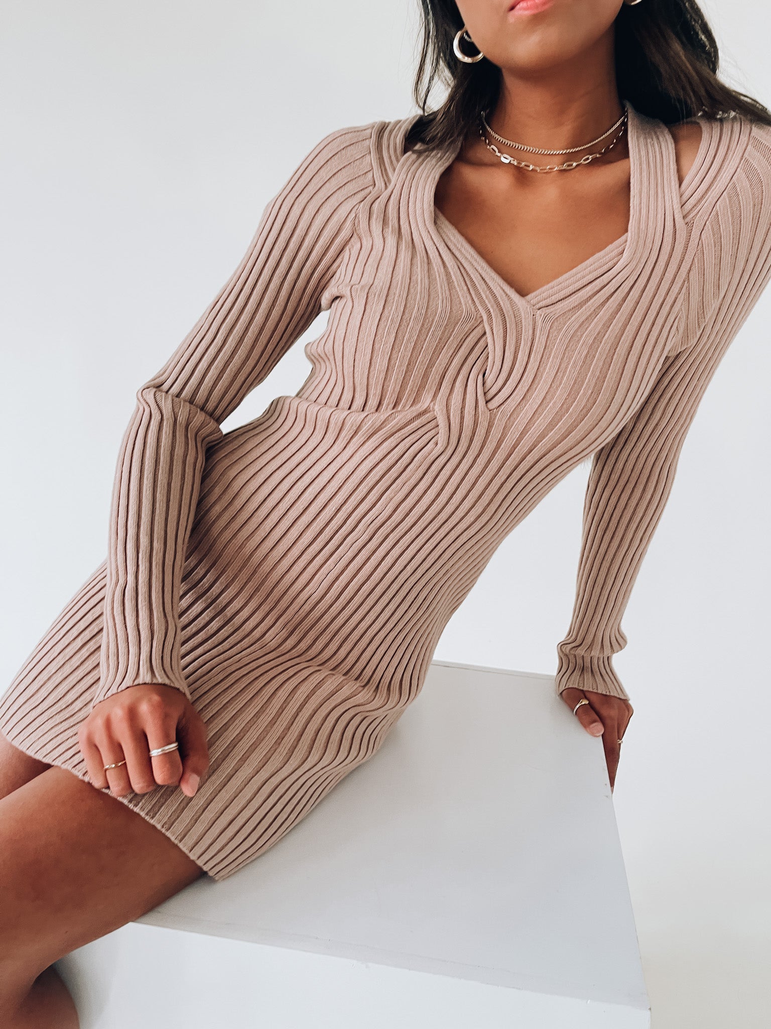 Lilly Ribbed Mini Dress