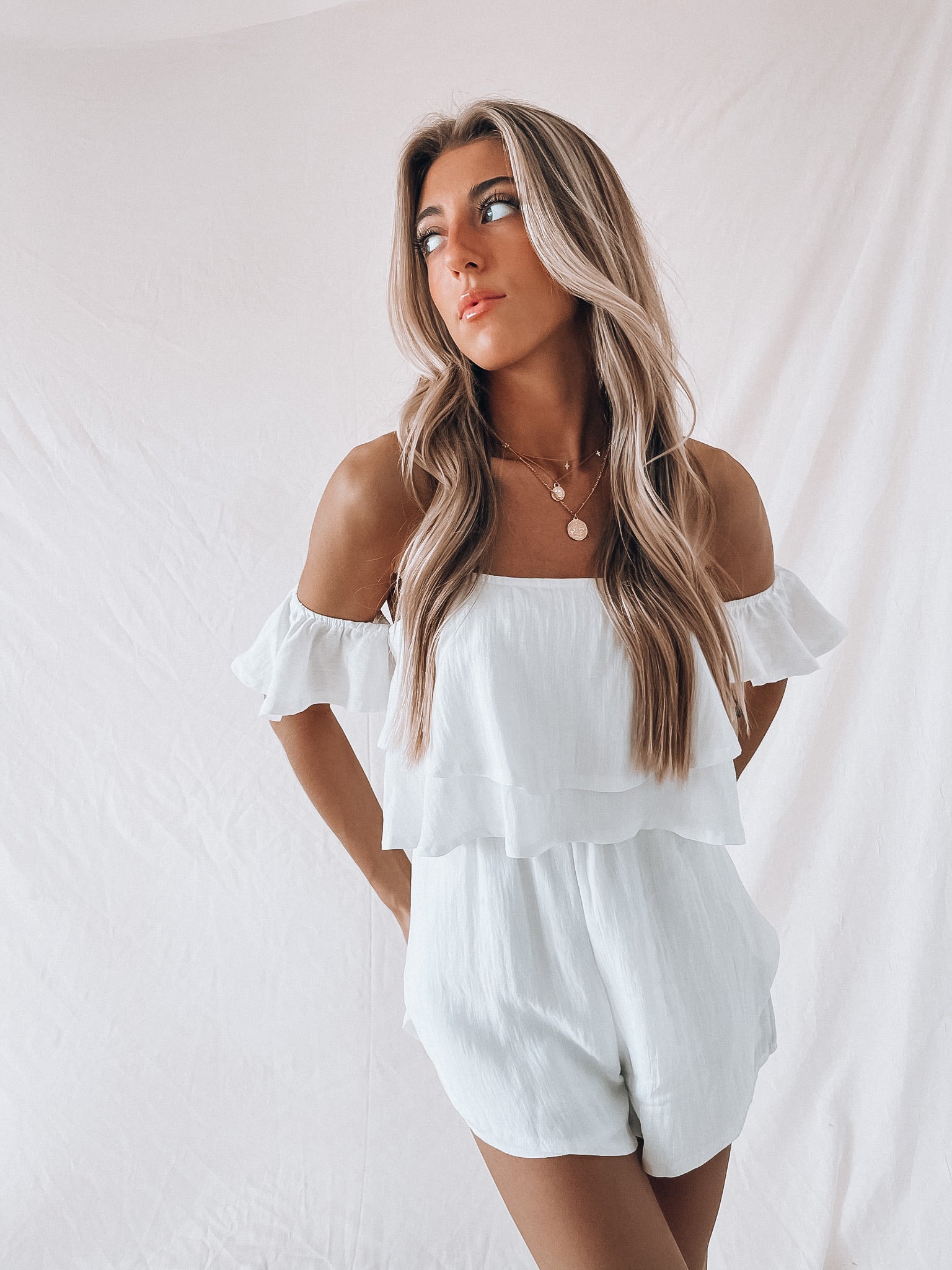 RESTOCKED : Oaklie OTS Romper