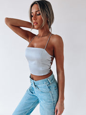 Mylah Back Lace-Up Top