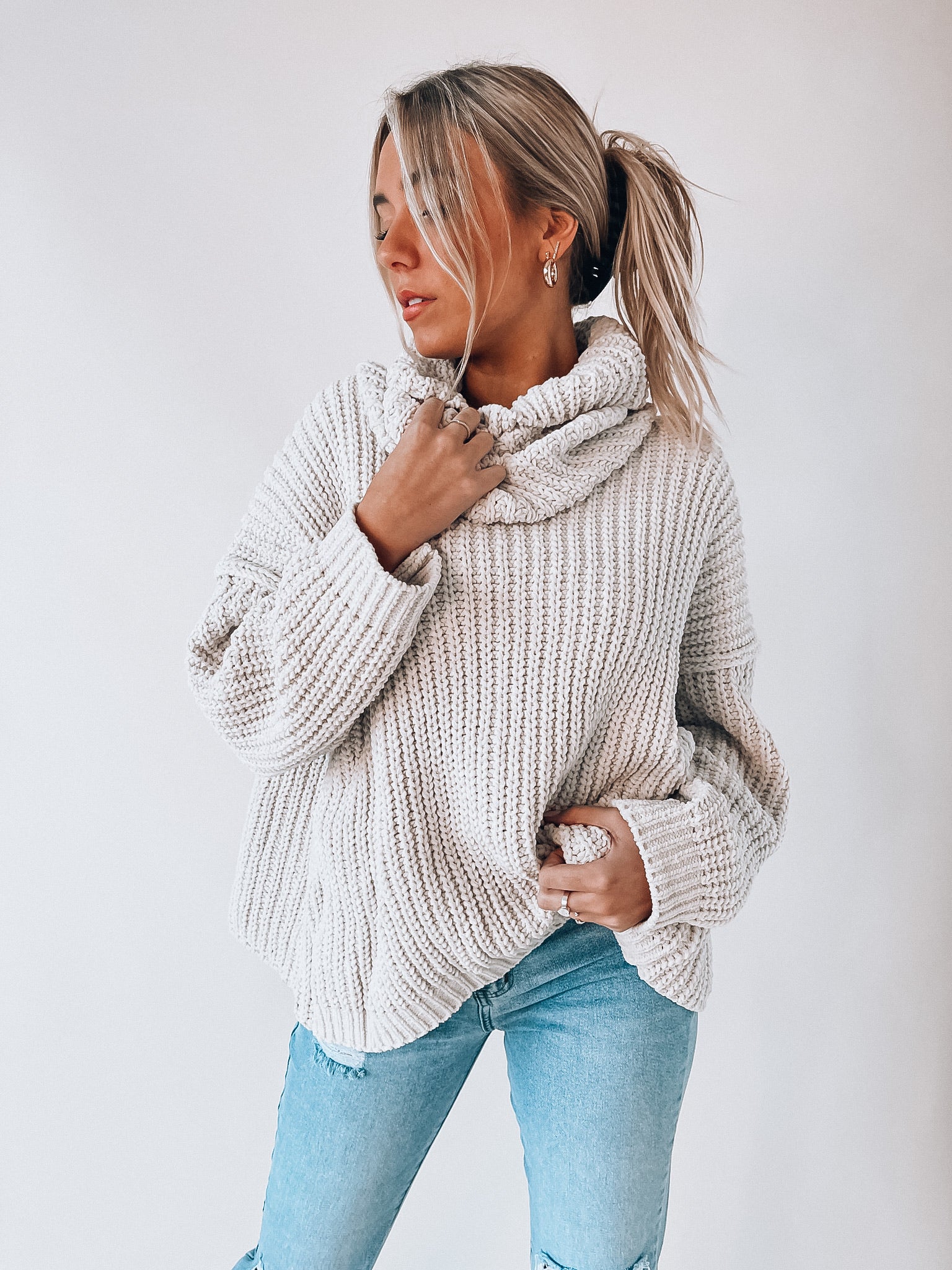 Vail Open Back Sweater