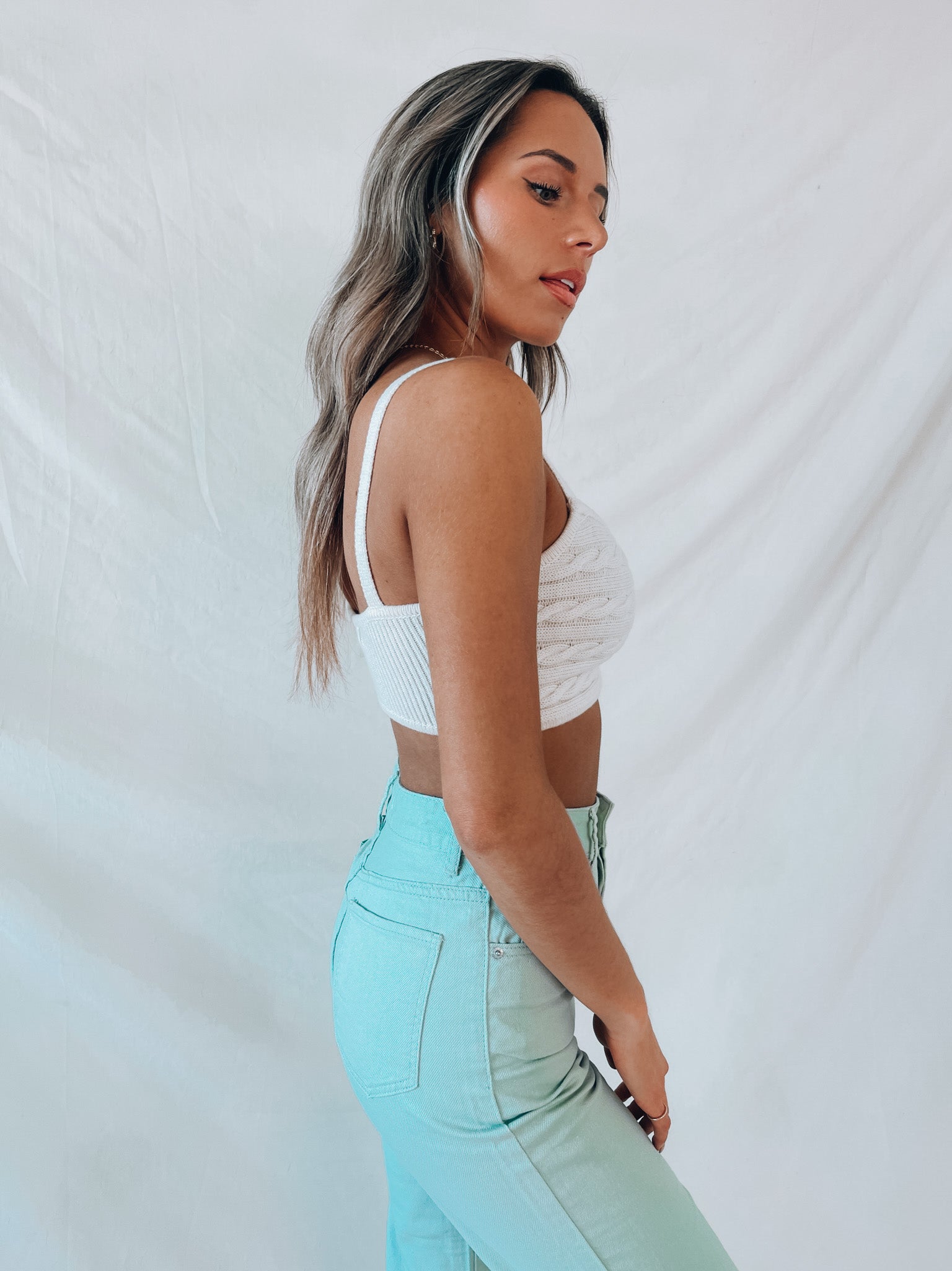 Kalina Knitted Crop Top