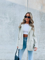 Parker Wool Blend Blazer In Tea