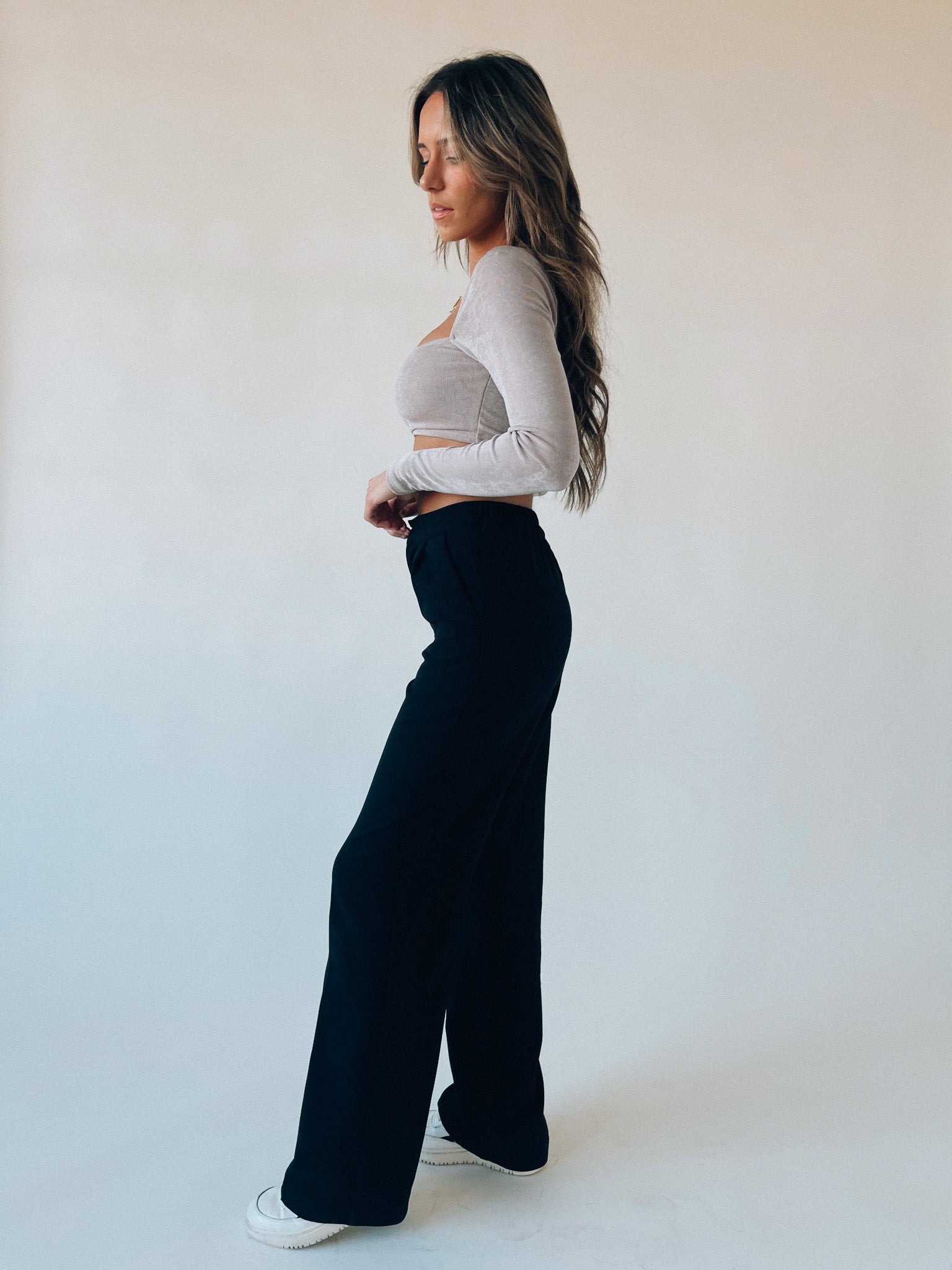 Ivy Fitted Cropped Long Sleeve