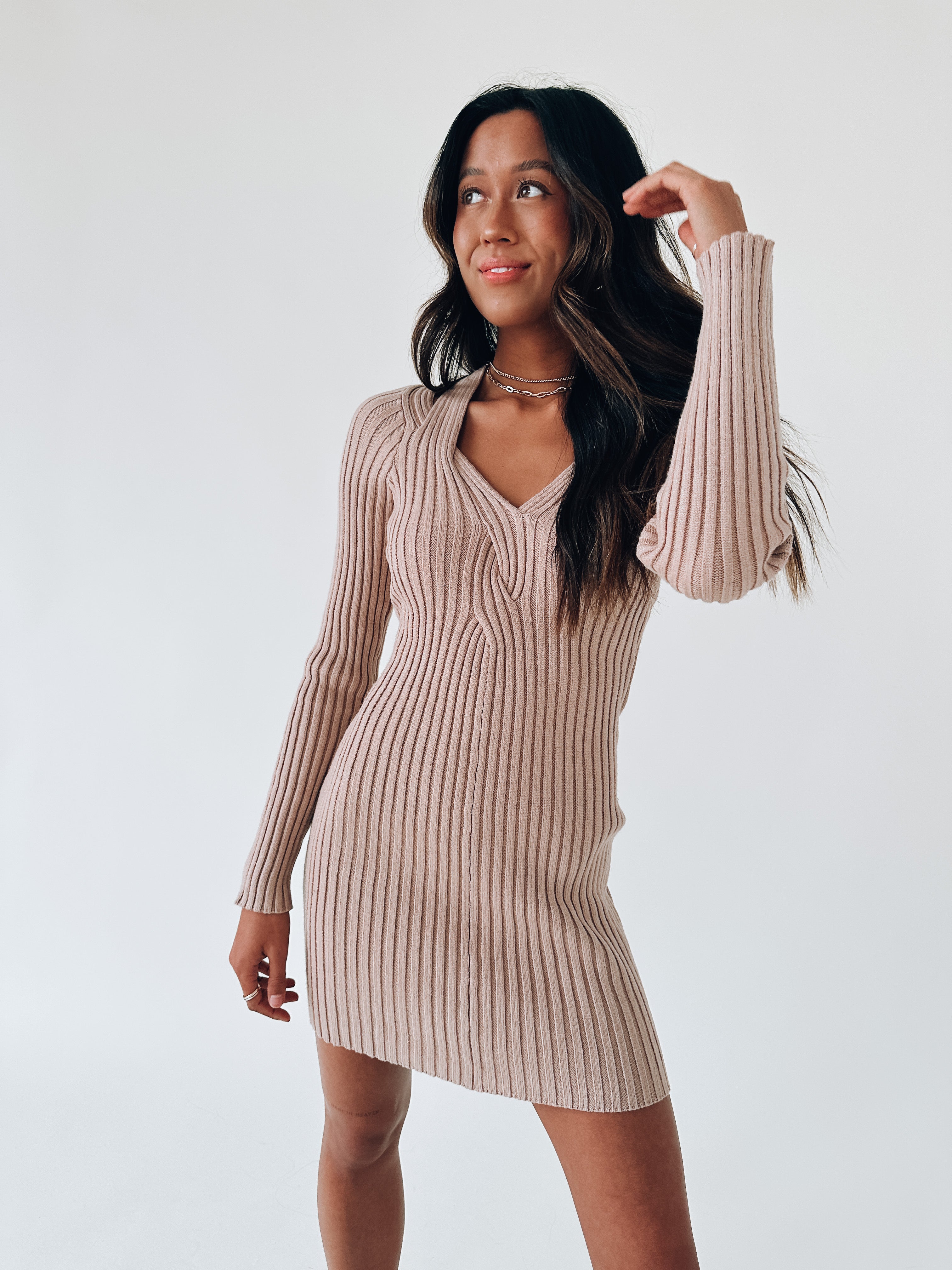 Lilly Ribbed Mini Dress