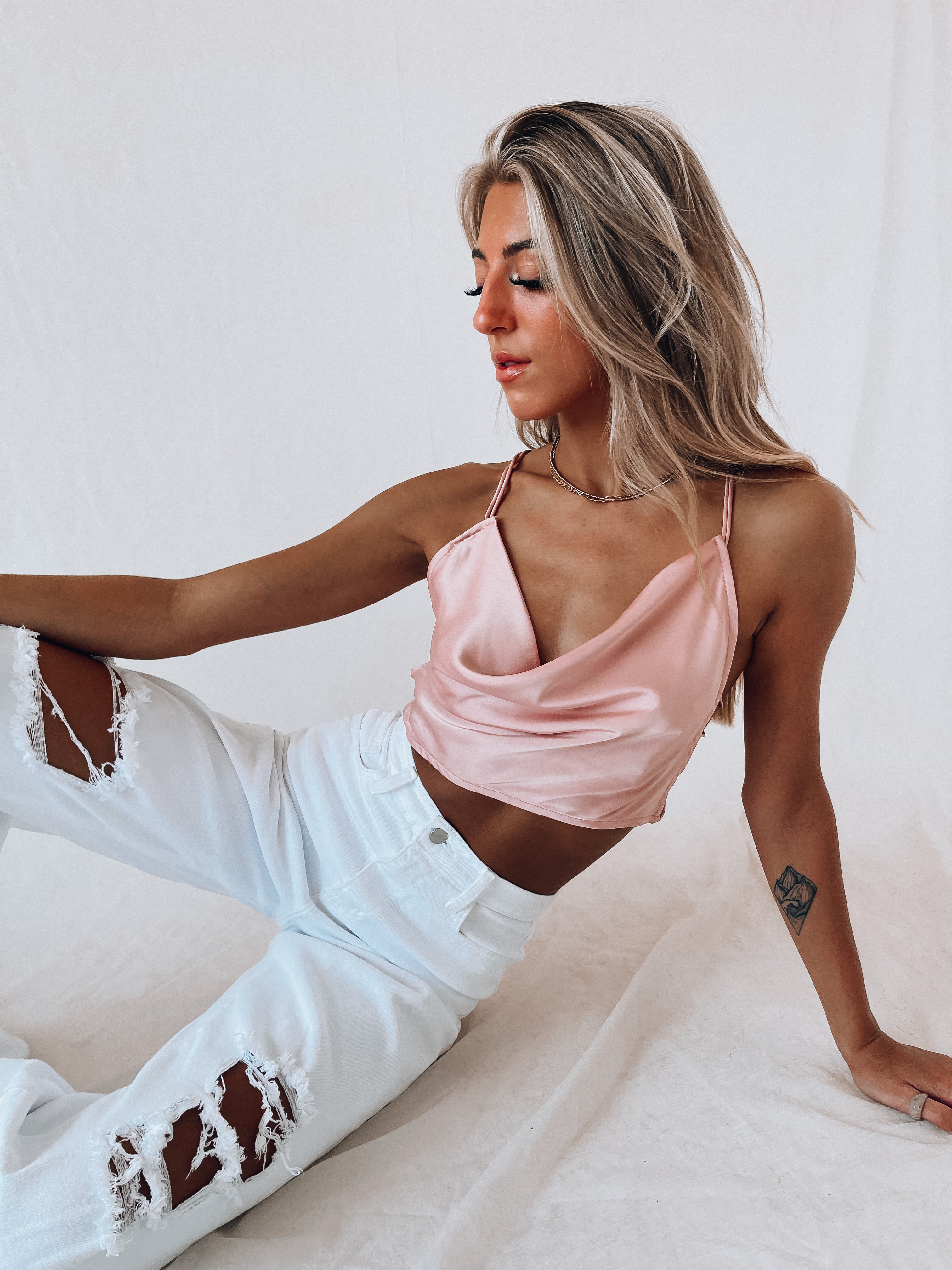 SALE :Clarissa Cowlneck Tank