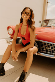 Nebraska Gameday Halter In Red