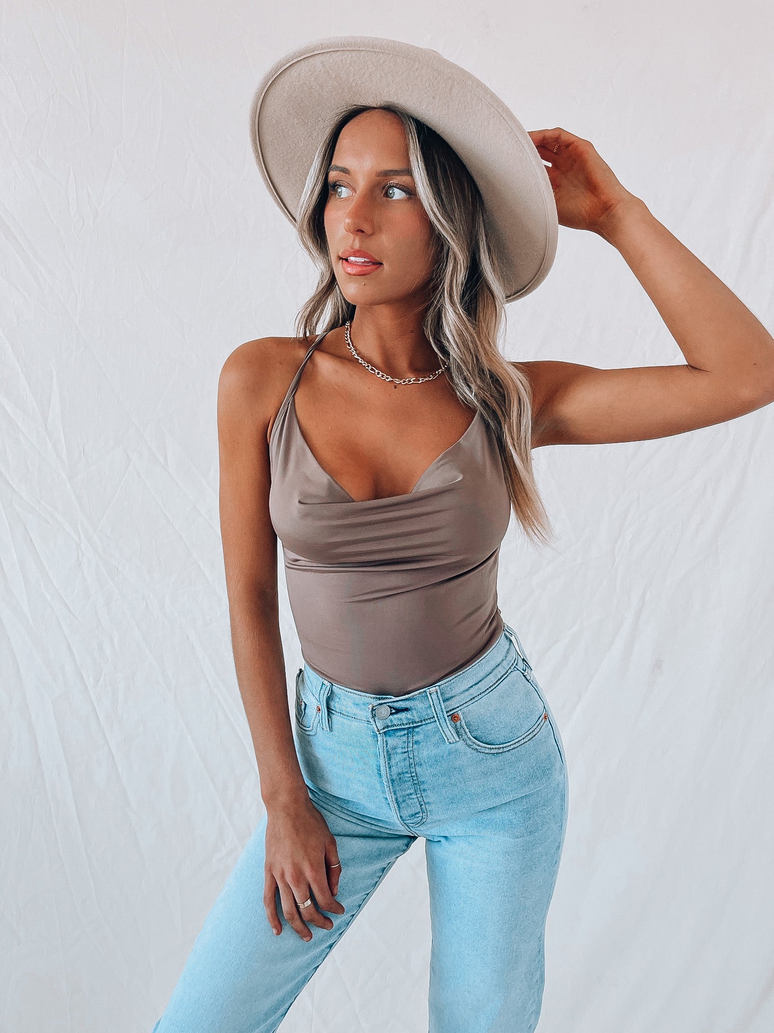 Jazzie Cowl Bodysuit