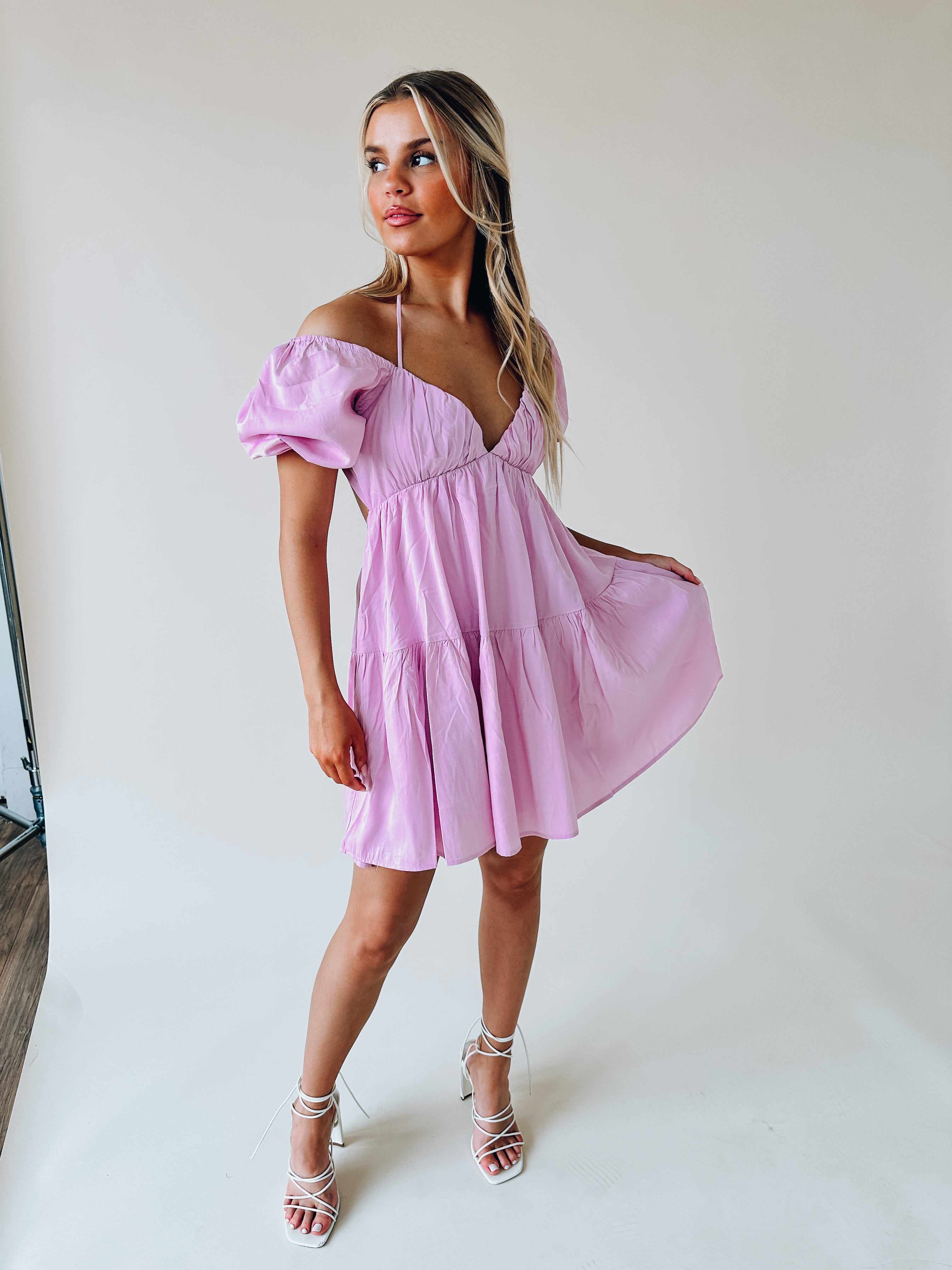 RESTOCKED :Hadlee Off The Shoulder Mini Dress