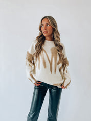 Lizzie Cream/Taupe Sweater