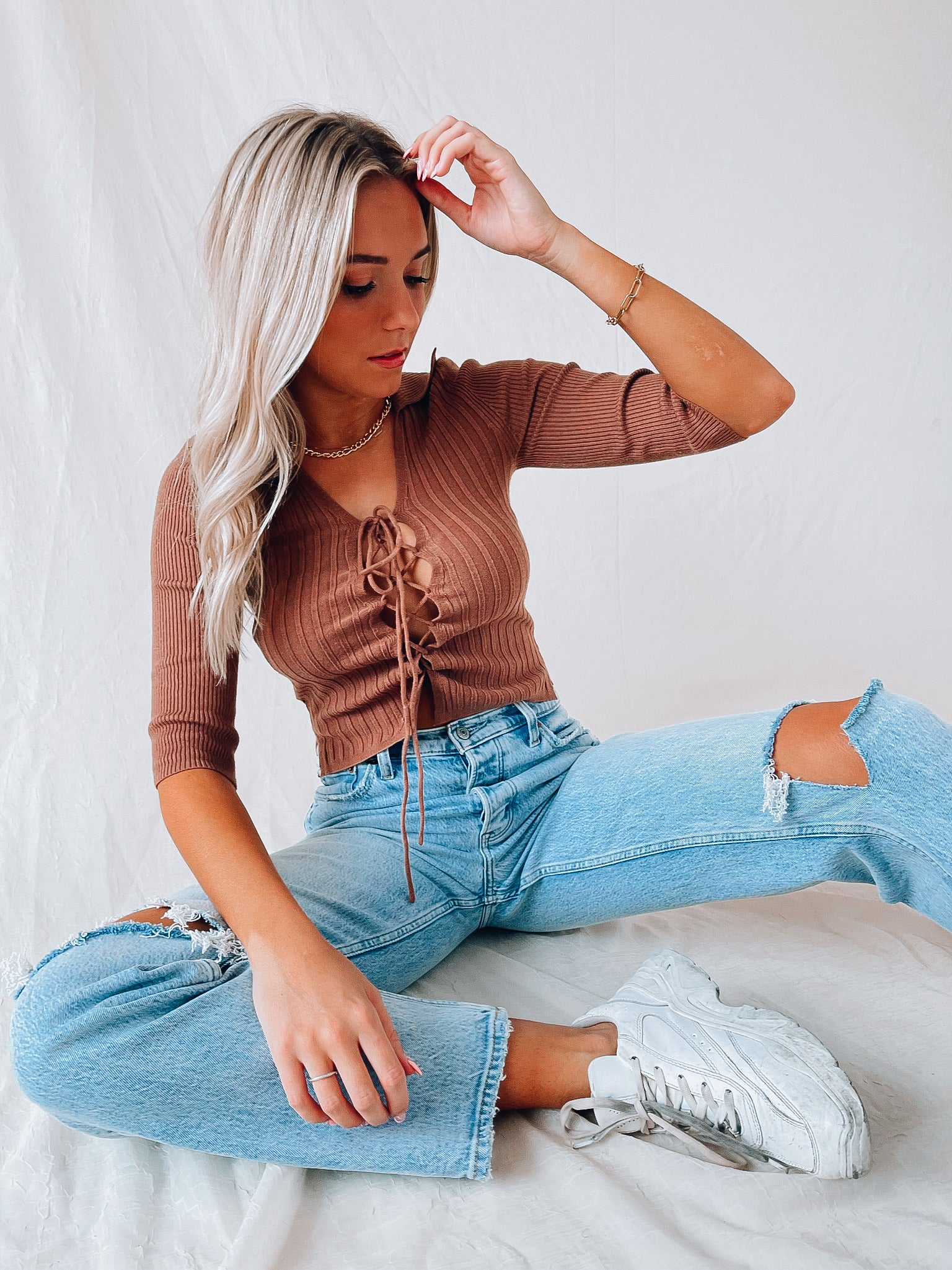 SALE :Chloe Collared Top