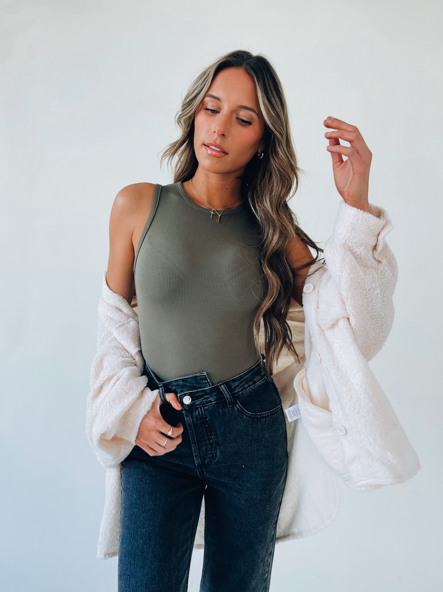 Mariah Olive Bodysuit