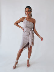 Aryanna Ruched Midi Dress