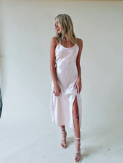 Kaeli Satin Midi Dress