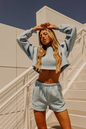 Easton Lounge Shorts In Baby Blue