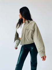 Paxton Sage Cropped Jacket