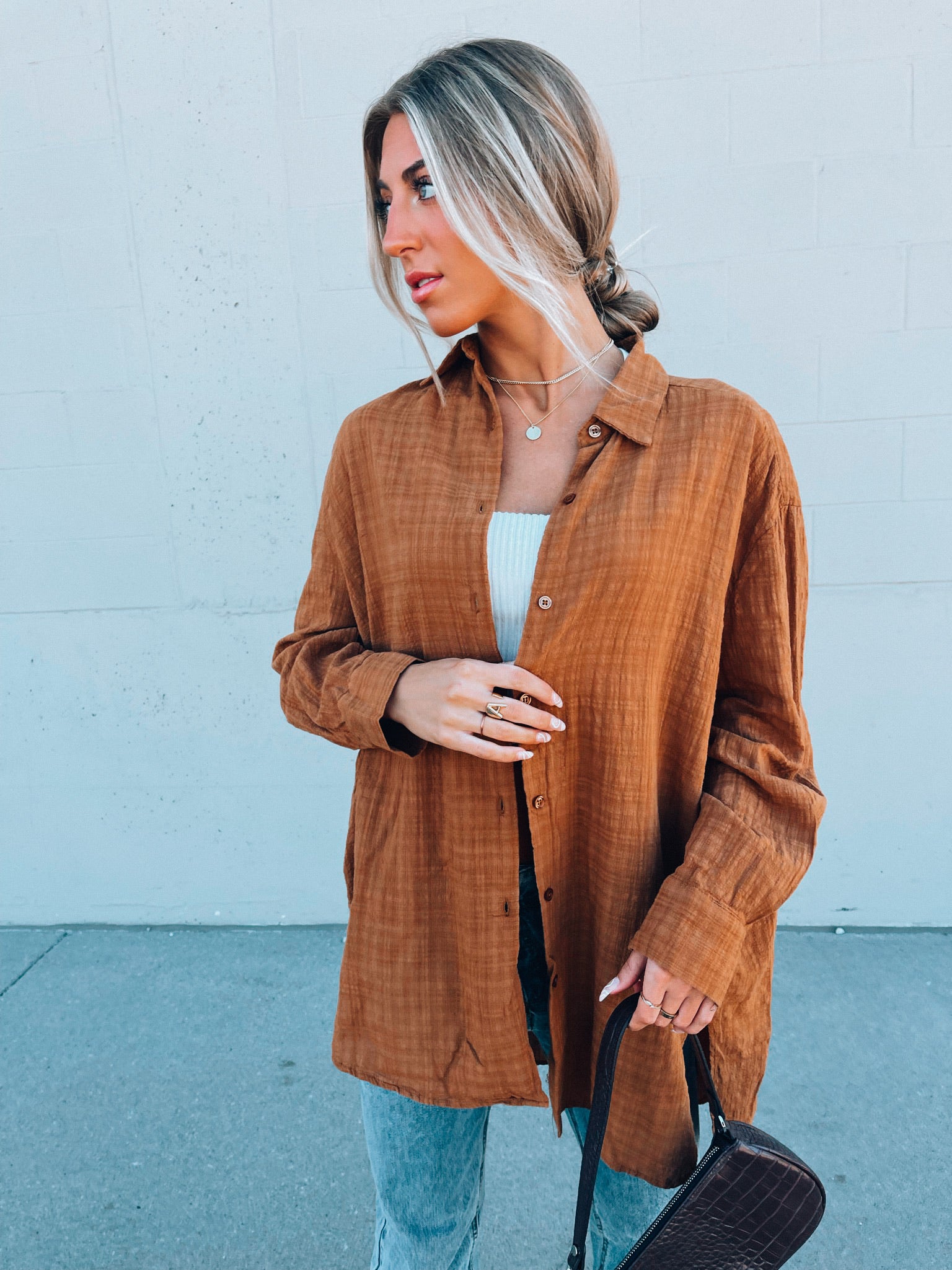 Camel Must Have Button Up