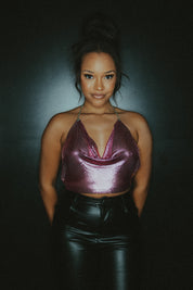 Super Pink Chain Top