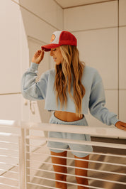 Easton Lounge Shorts In Baby Blue