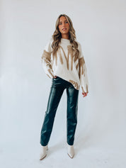 Lizzie Cream/Taupe Sweater