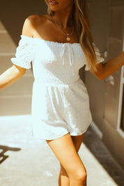 Sadie Eyelet OTS Romper