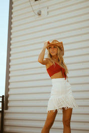 RESTOCKED : Fun Loving Fringe Skirt