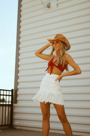 RESTOCKED : Fun Loving Fringe Skirt