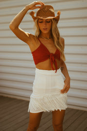 RESTOCKED : Fun Loving Fringe Skirt