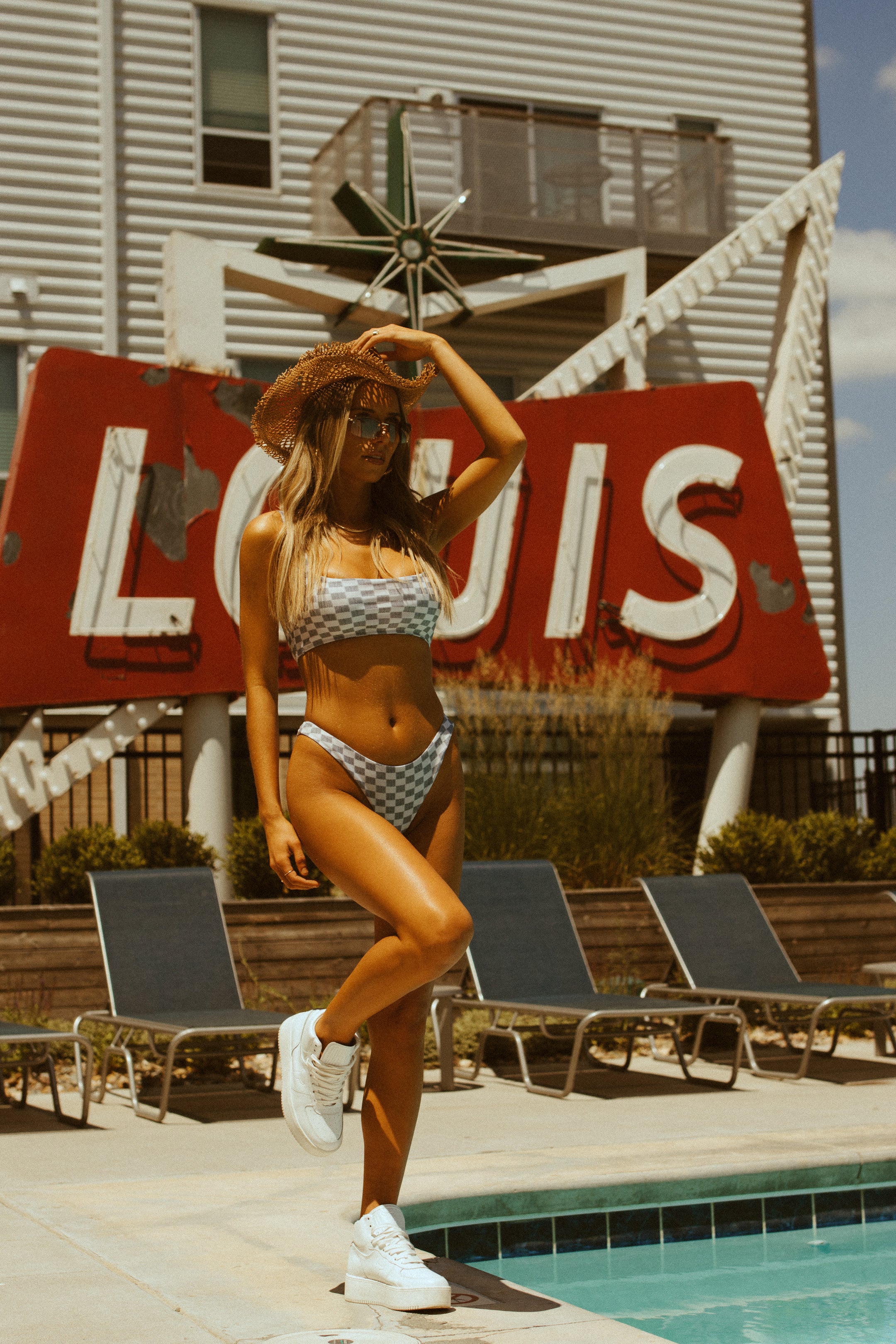 Louis Checkered Bikini