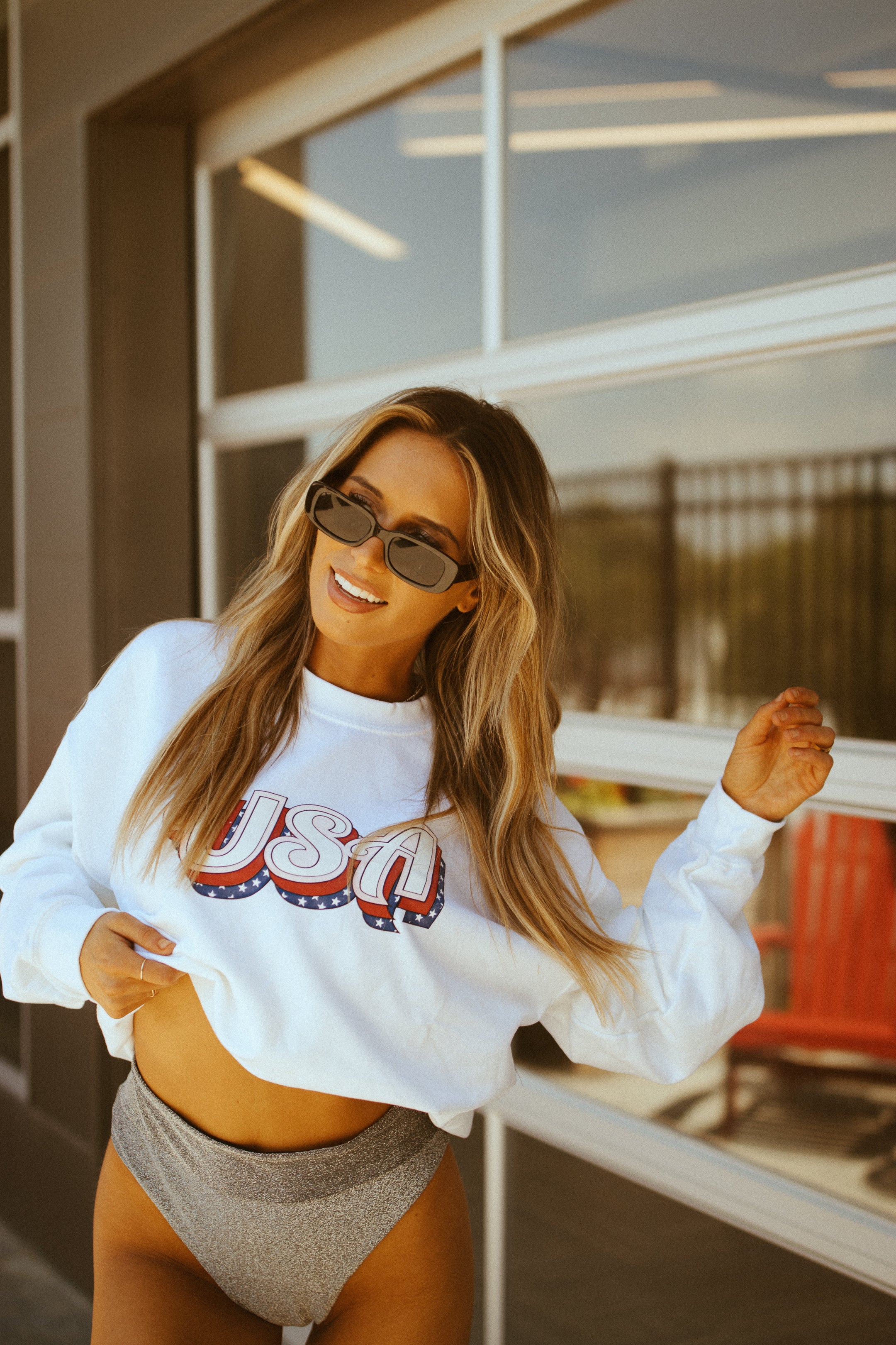 RESTOCKED : Pastel Sidewalk USA Sweatshirt