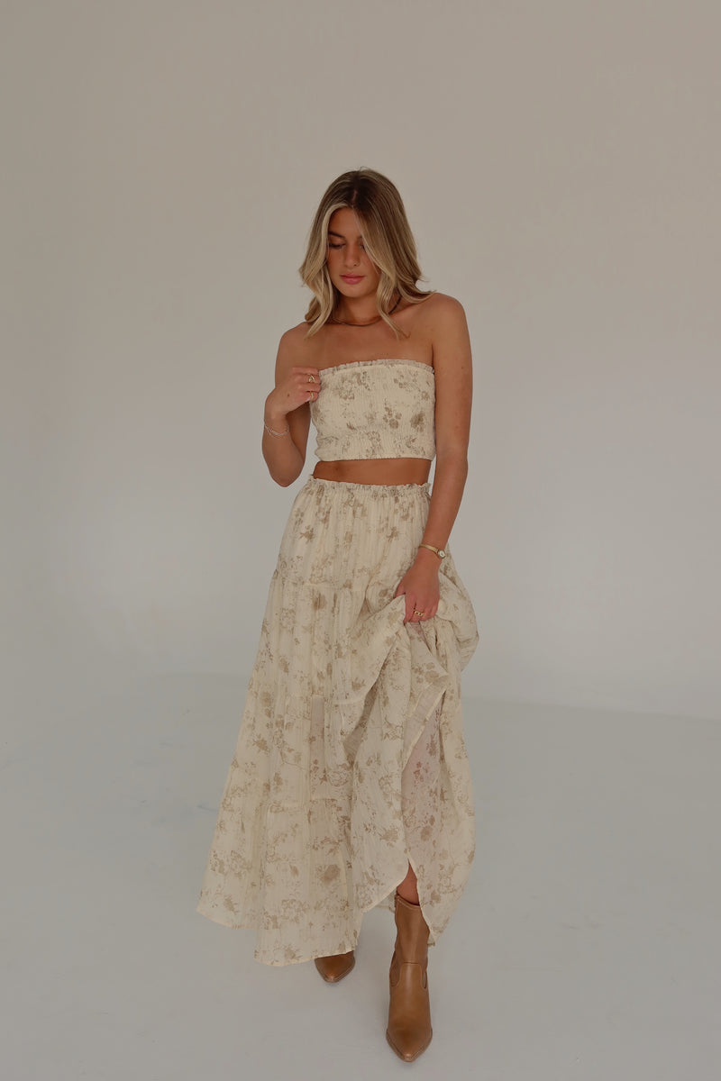 Delilah Floral Maxi Skirt Set