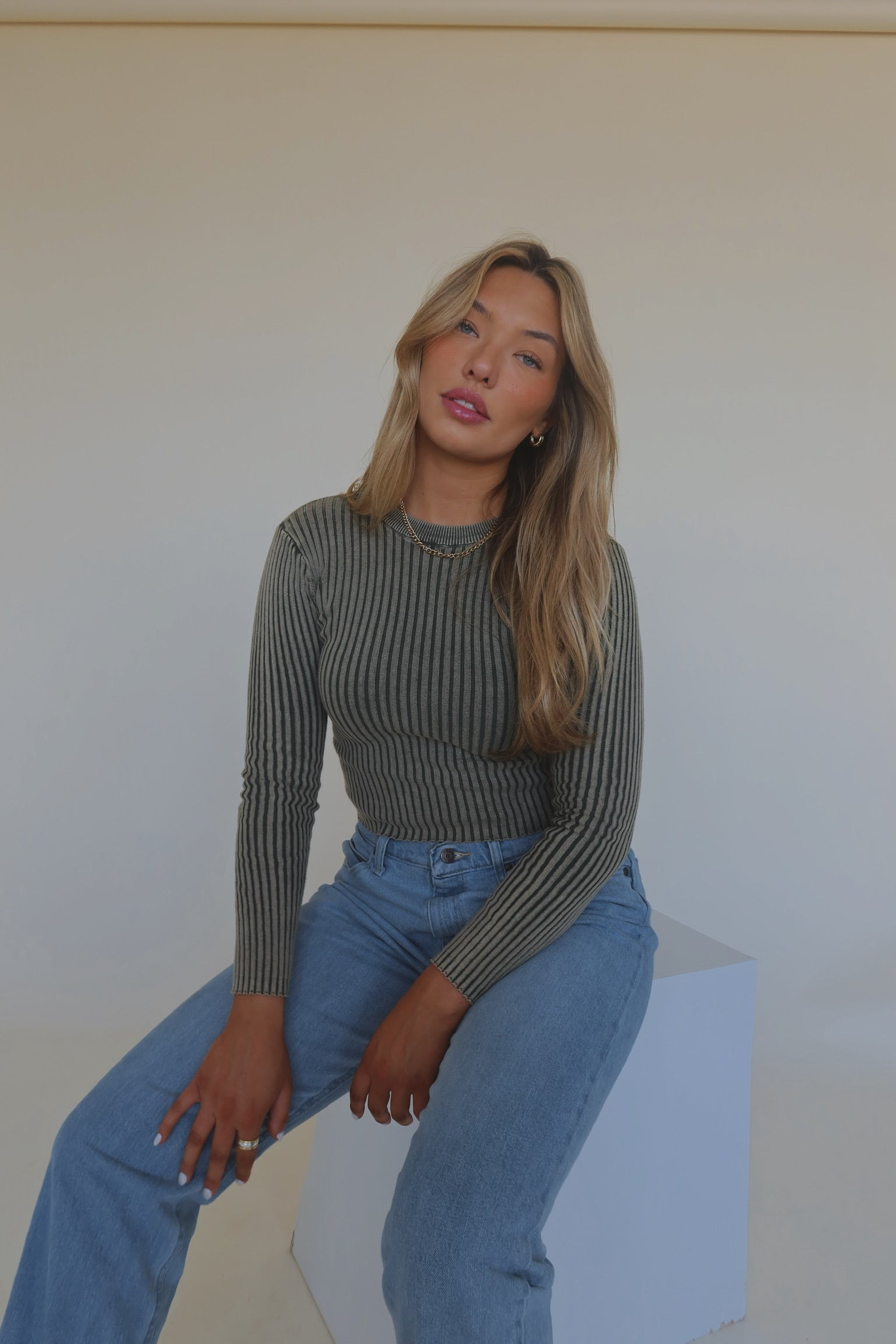 Blaine Ribbed Knit Top