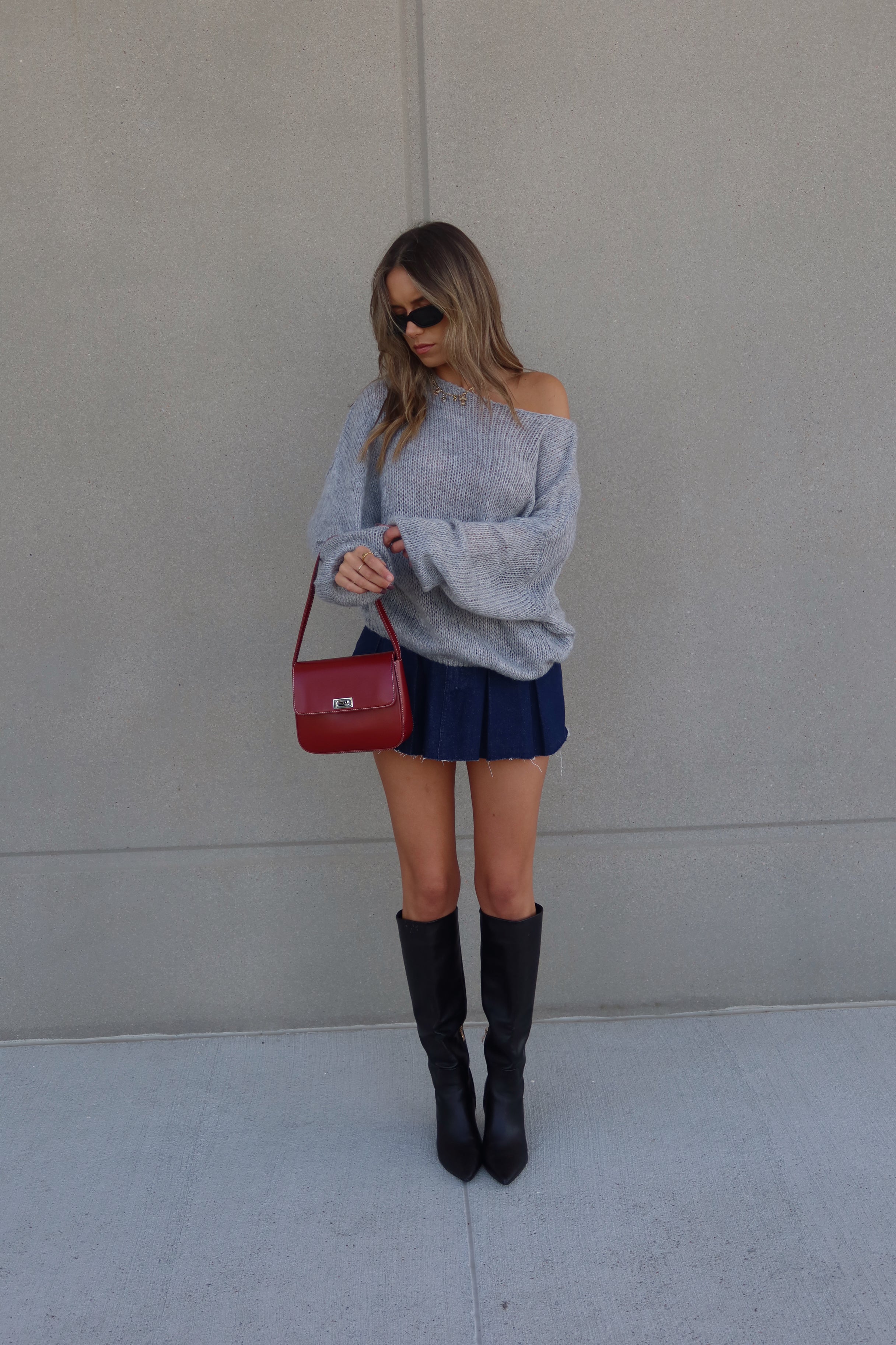 Denim Game Day Skirt