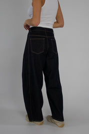 Prestyn Pleated Barrel Jean