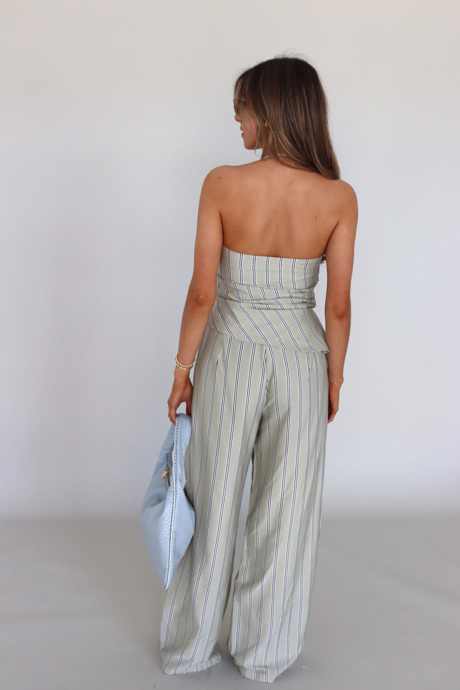 Delilah Pin Stripe Pant Set
