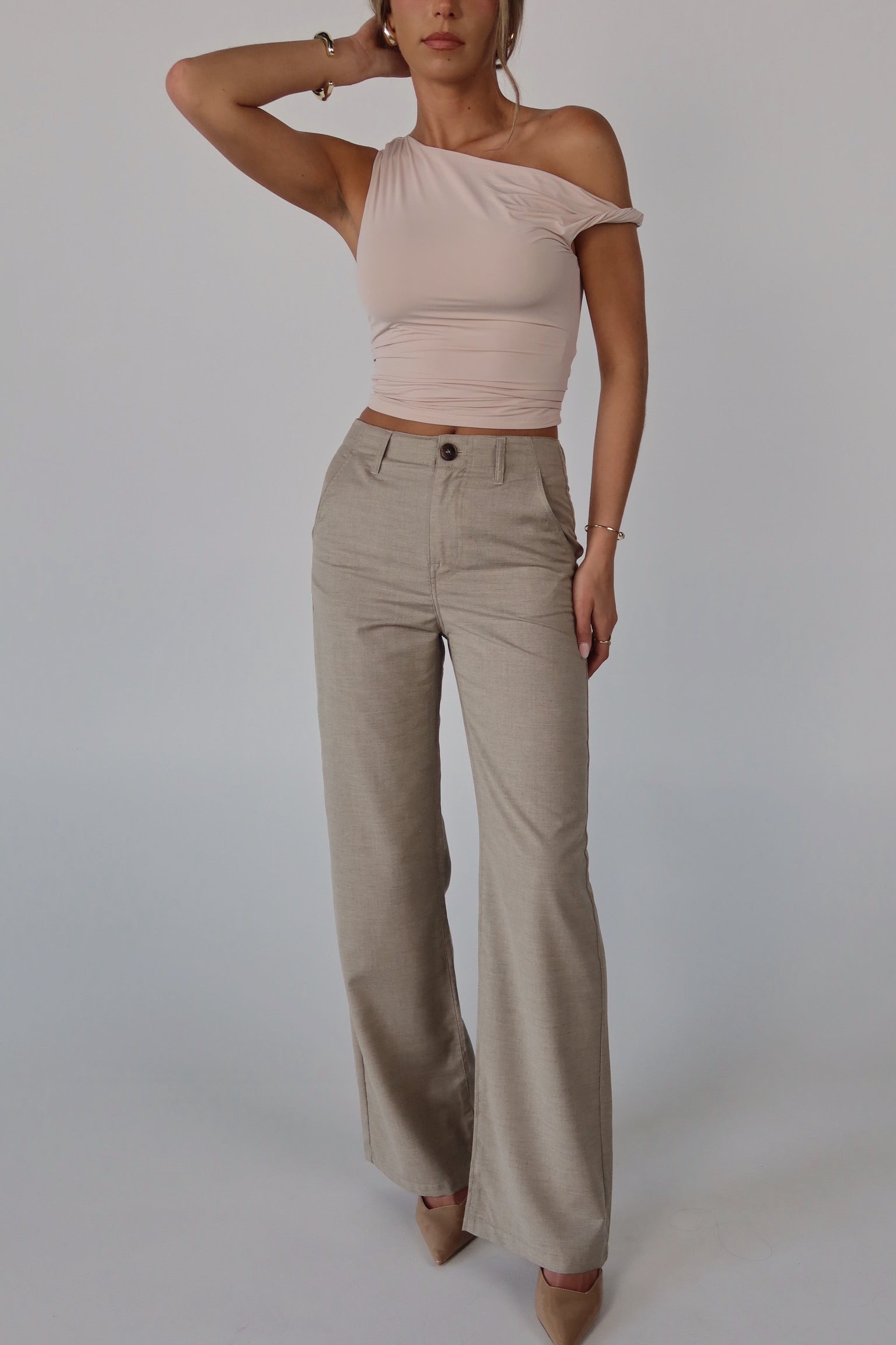 Jalynn Khaki Trousers