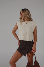 Savannah Sleeveless Knit Sweater