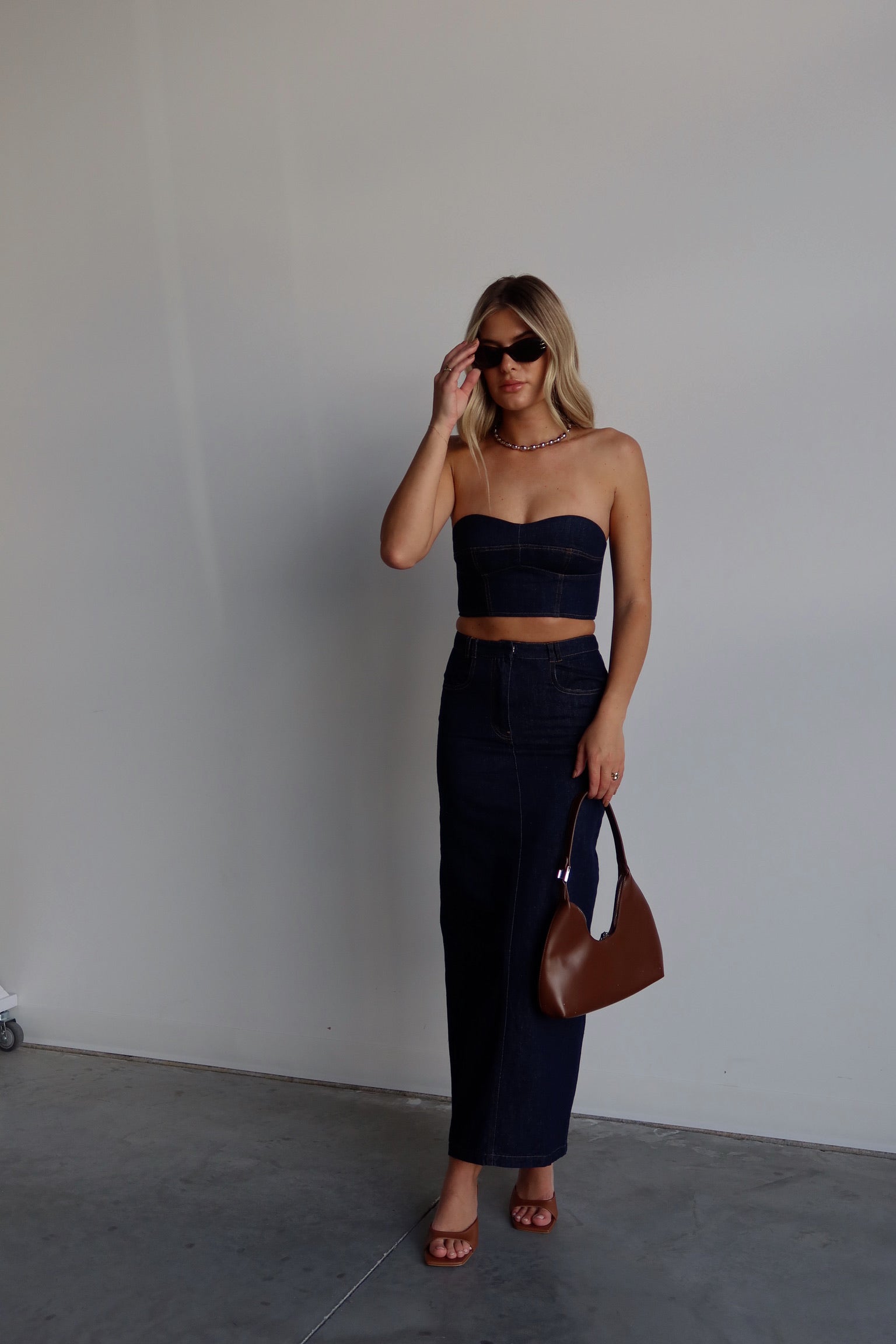 Justyn Denim Maxi Skirt