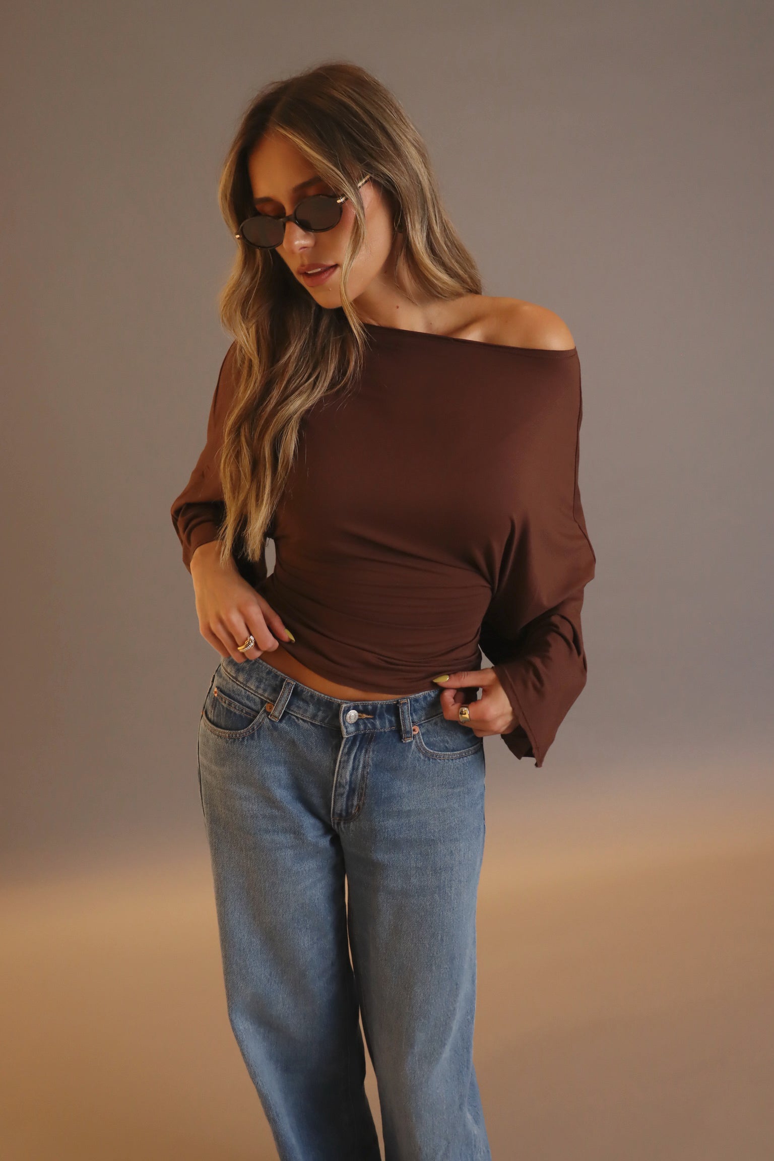 Emme Back-Tie Dolman Sleeve Top