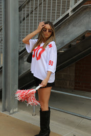 Nebraska Boyfriend Jersey In White