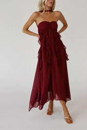 Kyra Ruffle Midi Dress