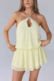 Sabrina Halter Mini Dress