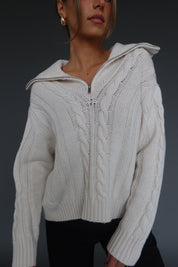 Sienna Quarter Zip Sweater