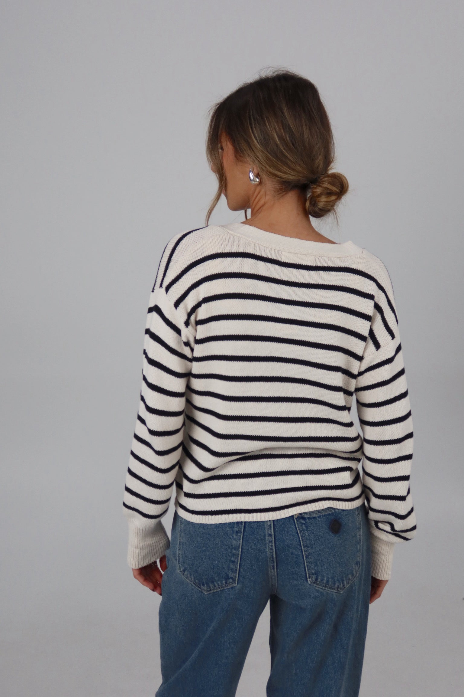 The Striped Knit Cardigan & Tank Set