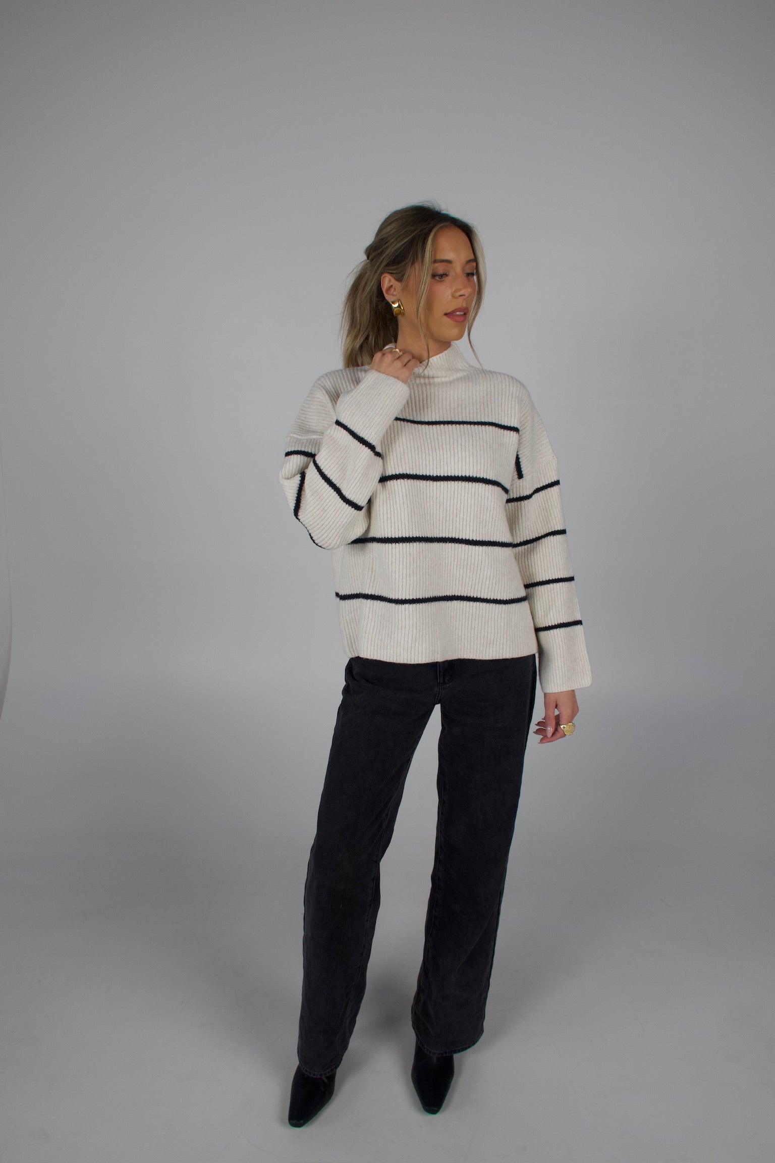Soft Oat Mockneck Sweater