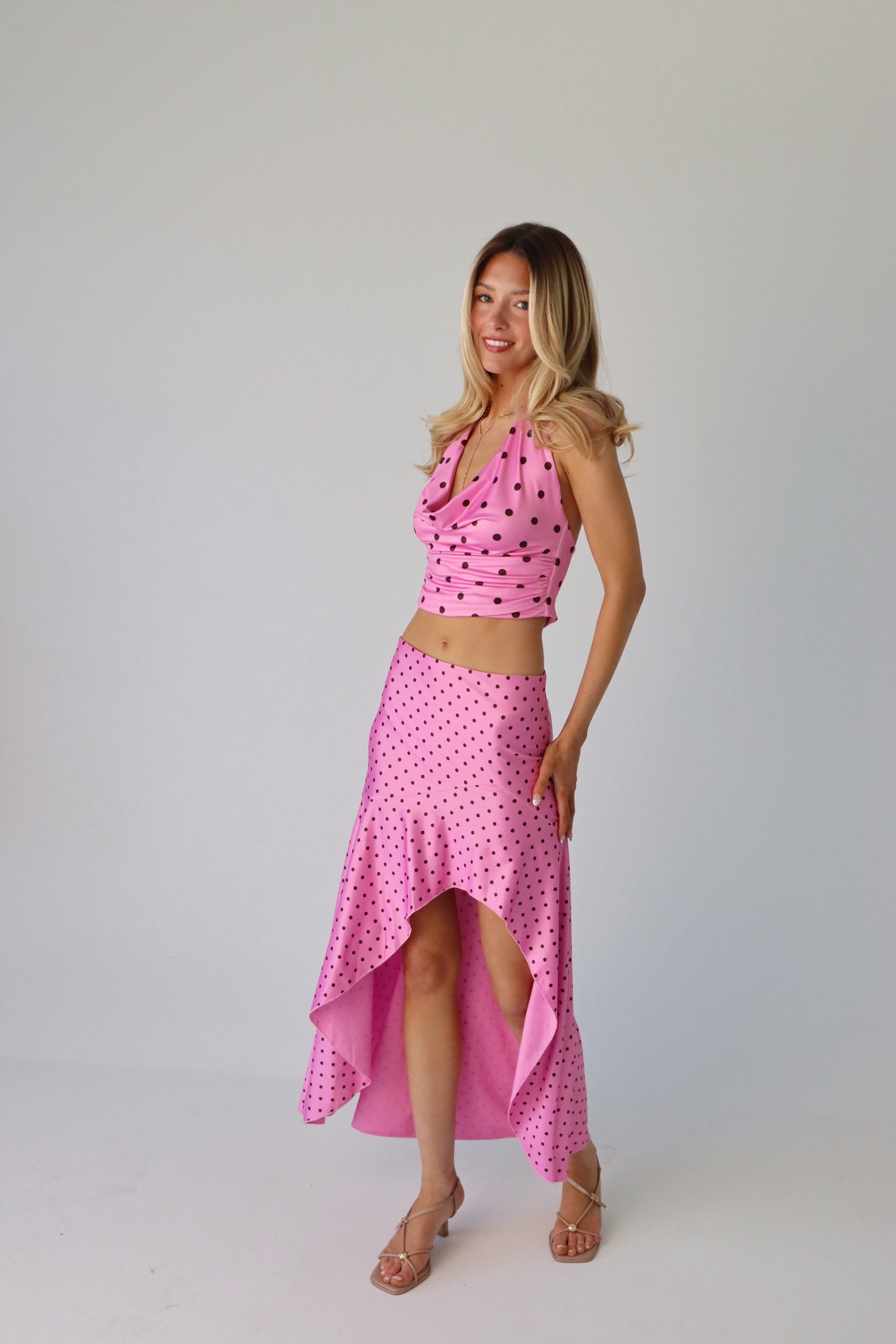 Melody Polka Dot Halter Top