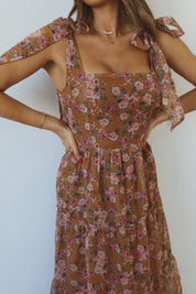 Abigail Floral Midi Dress