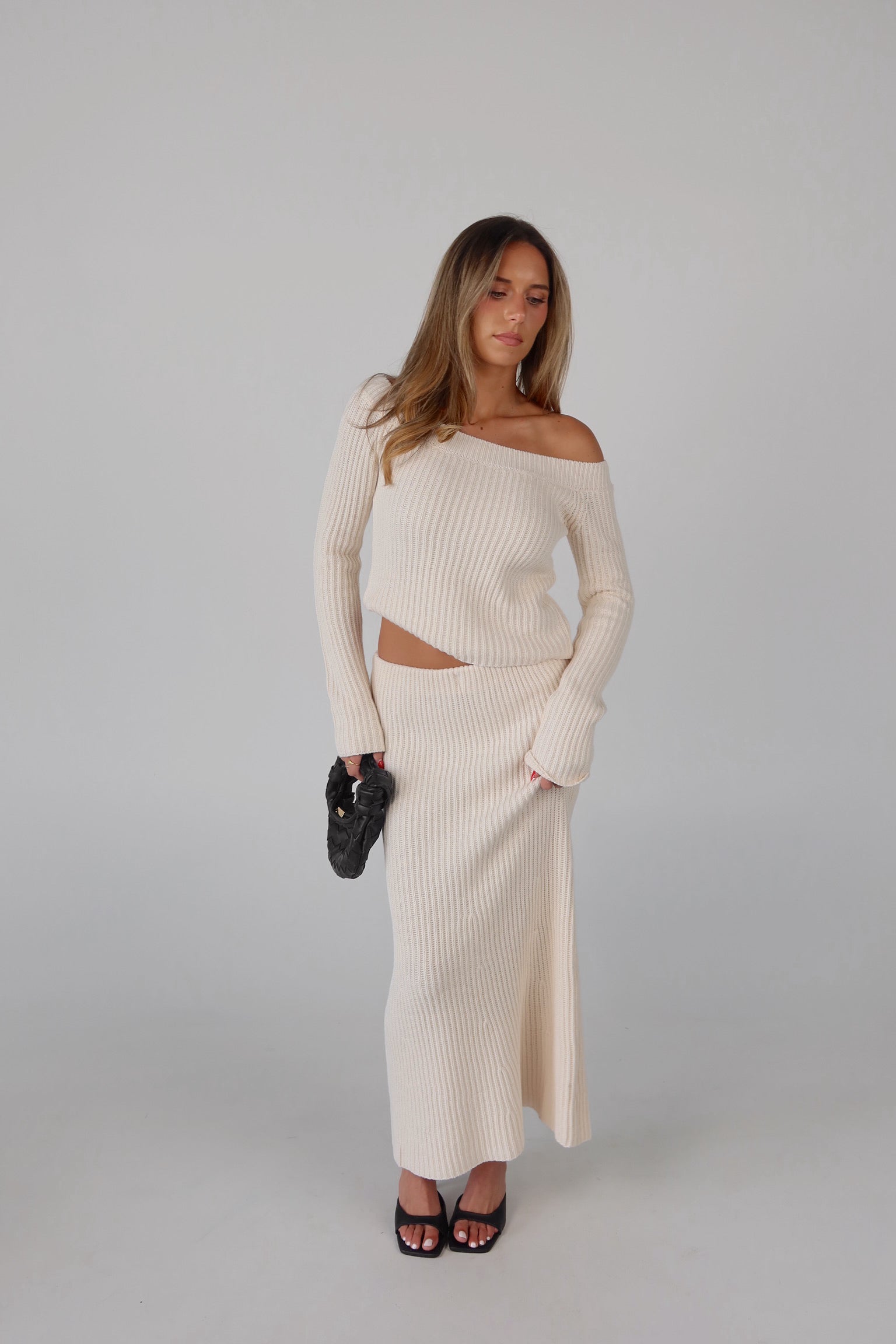 Kennedy Off Shoulder Knit Top