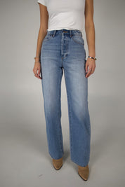 ROLLAS : Stevie Relaxed Jean In Brad Blue
